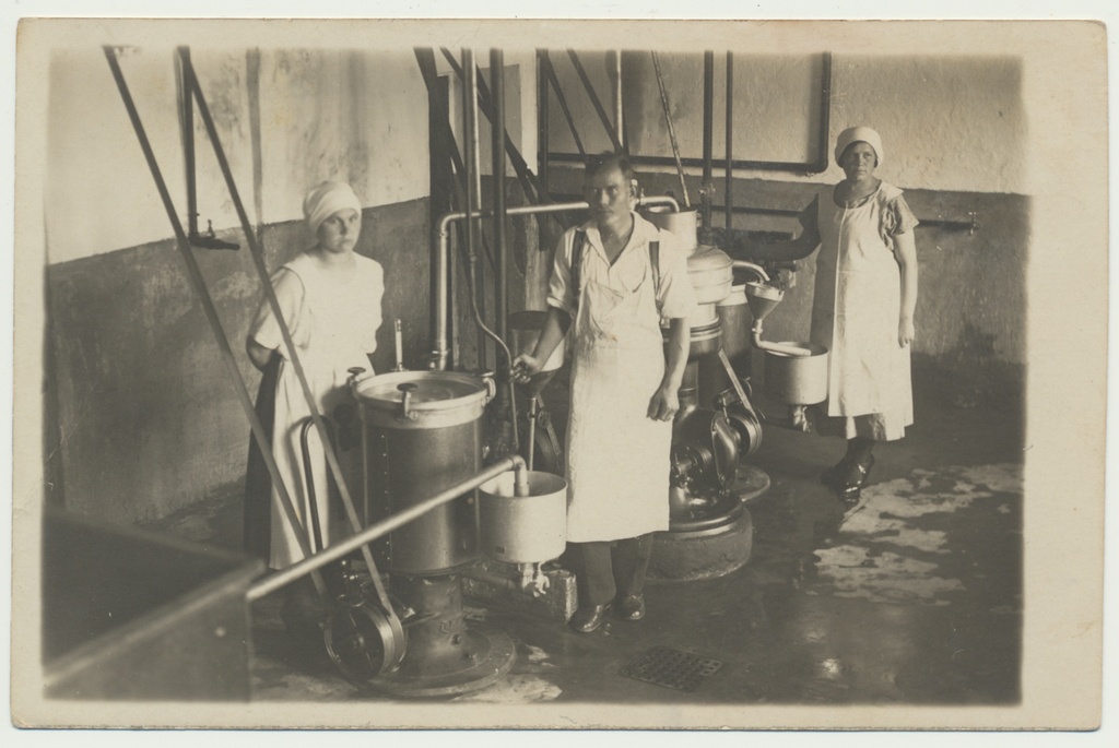 foto, Viljandimaa, Villevere meierei, sisevaade, u 1928