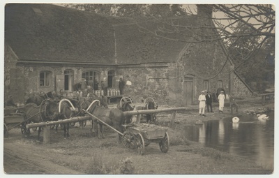foto, Viljandimaa, vana Õisu meierei, u 1920, foto P. Eier  duplicate photo