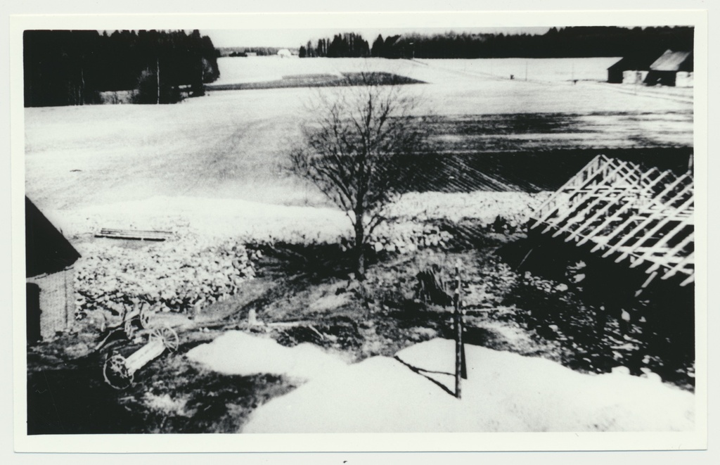 fotokoopia, Viljandimaa, Õisu, uue meierei ehitusplats, u 1929