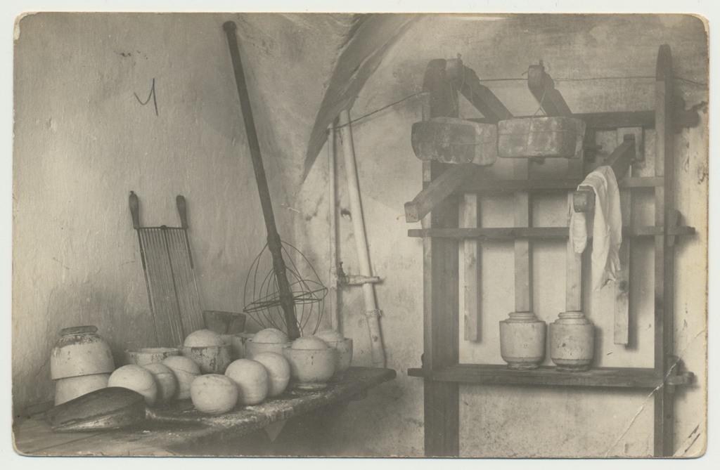 foto, Viljandimaa, Tarvastu meierei, juustu valmistamine, u 1930