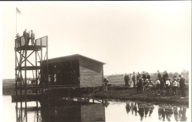 Photocopy, jump tower on the Paide River in the 1930s a.