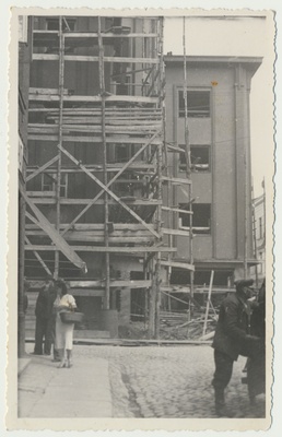 foto, Viljandi, EVE maja ehitus, 1938  duplicate photo