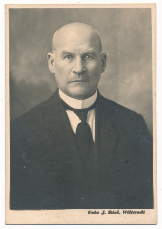 foto, Hendrik Kodaras (1863-1933), pedagoog, 1927, foto J. Riet
