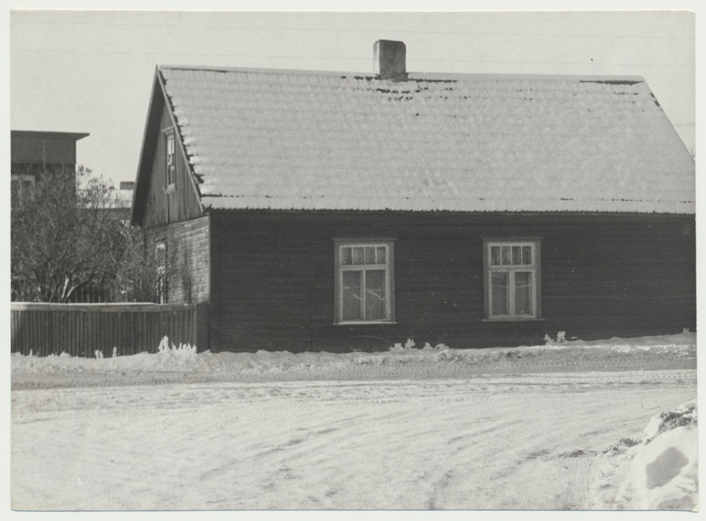 foto, Viljandi, Riia mnt 14, kommunistide salakorter 1920nd algul, P. Puisi maja, foto A. Kiisla u 1960