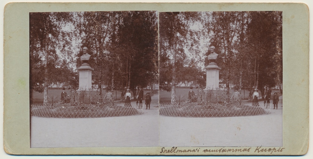 stereofoto, Soome, Kuopio, J. Snellmanni ausammas, u 1910