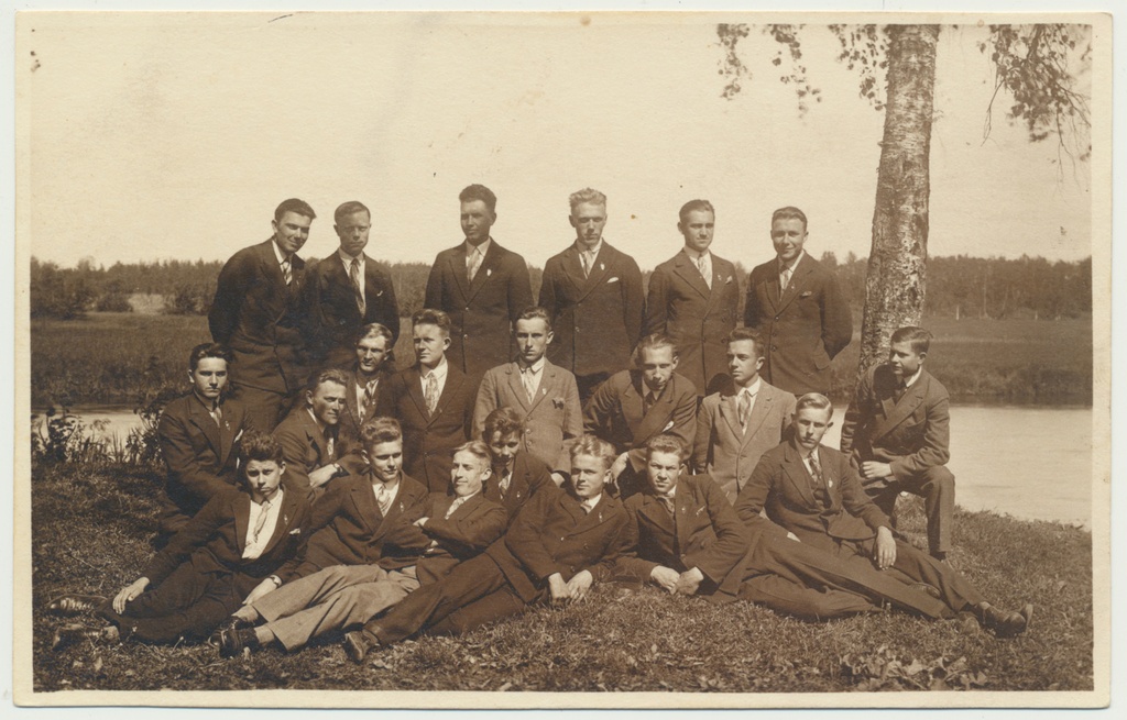 foto, Põltsamaa Tööstuskool, grupp, u 1930