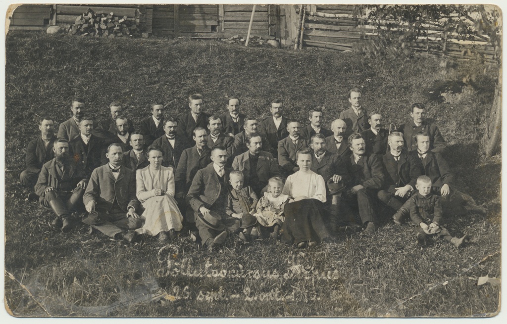 foto, põllutöö kursus, ka A. Loorits, 1910, Kõpu
