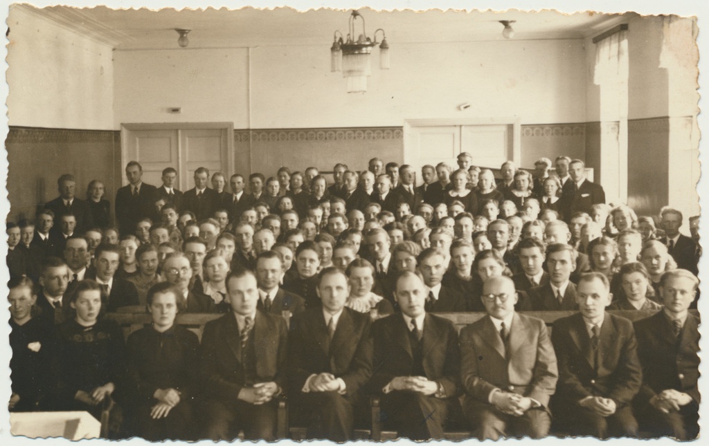 foto, taluraamatupidamise kursus, VEPS-i majas, u 1938, Viljandi, foto A. Järvekülg
