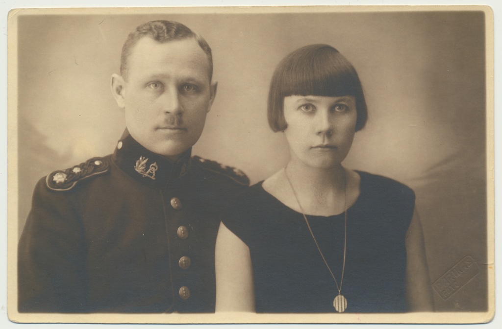 foto, Aleksander Ratas abikaasaga, 1927, foto Parikas