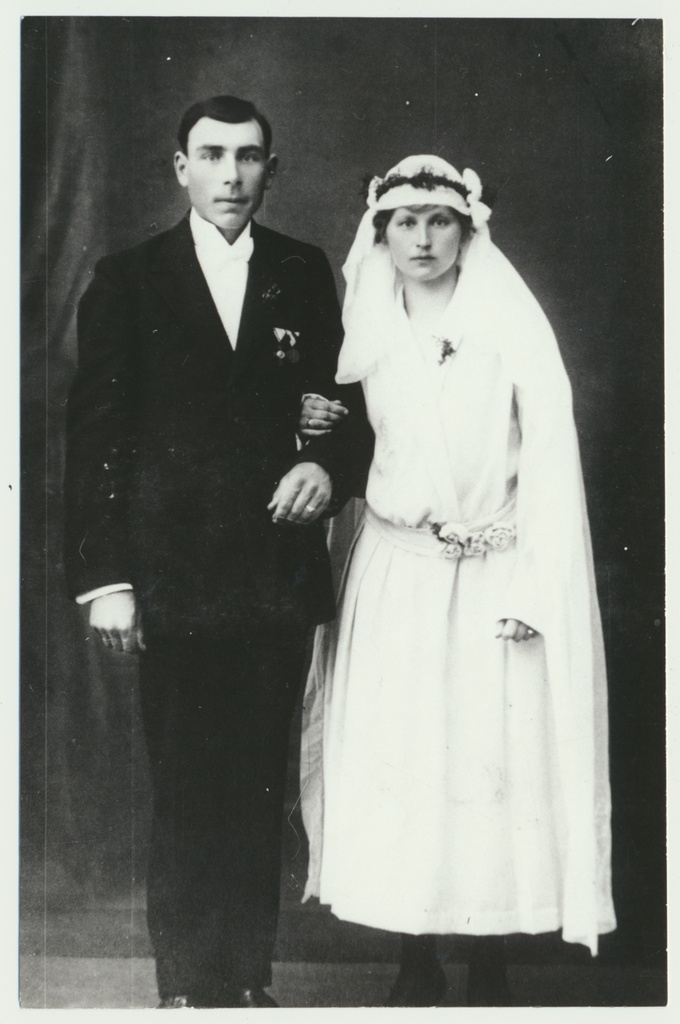 fotokoopia, Jaan Vare ja abikaasa, laulatus, u 1925