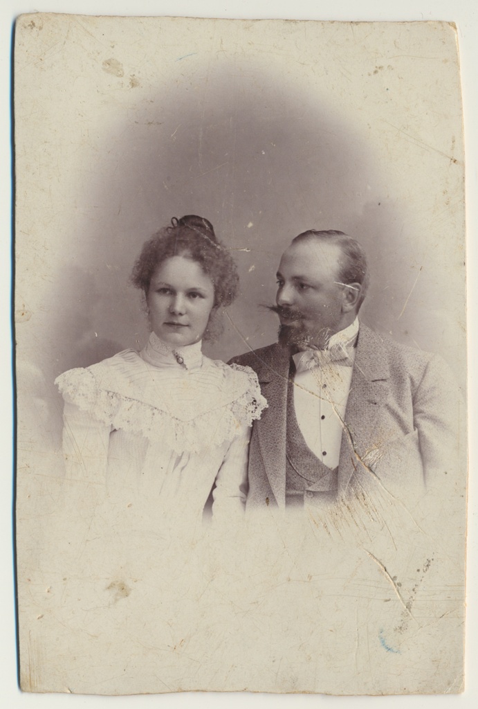 foto, Viiratsi mõisavalitseja Mattiesen laulatus, u 1900