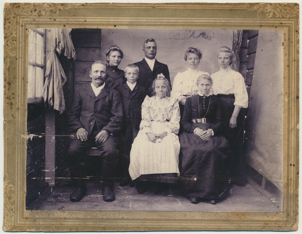 foto, perekond Laks, Kõpu, u 1900