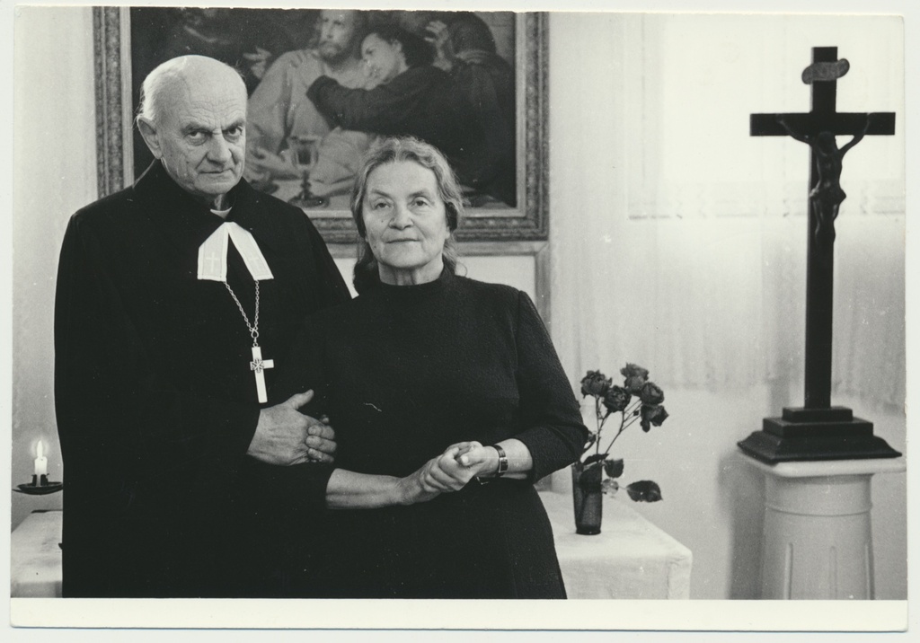 foto, Maimu ja Harri Haamer, u 1980, Tarvastu