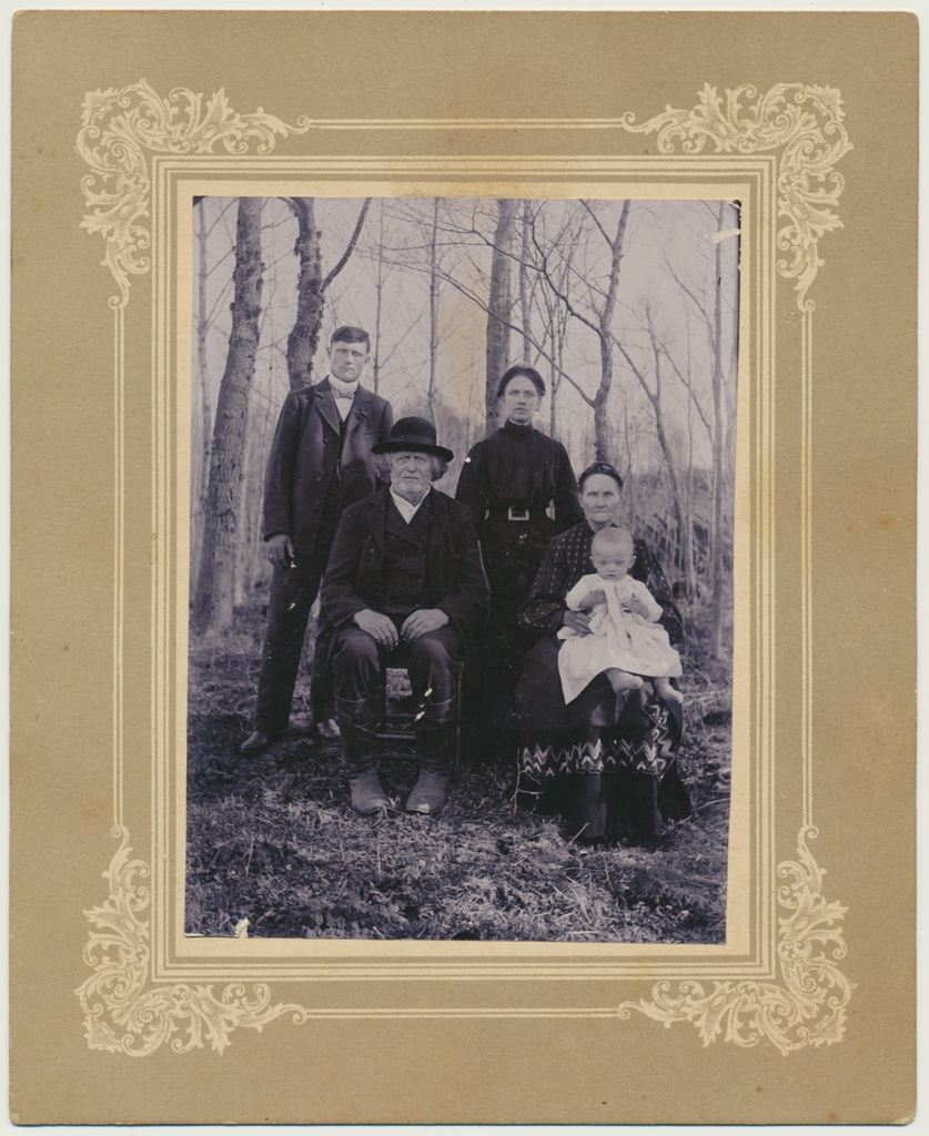 foto, perekond Rüütli, u 1900, Junsi talu, Kõpu