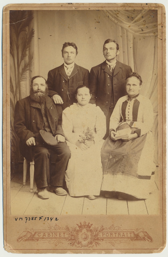 foto, Hans Tammann´i pere, u 1890, Suure-Kõpu v, Juntsi talu