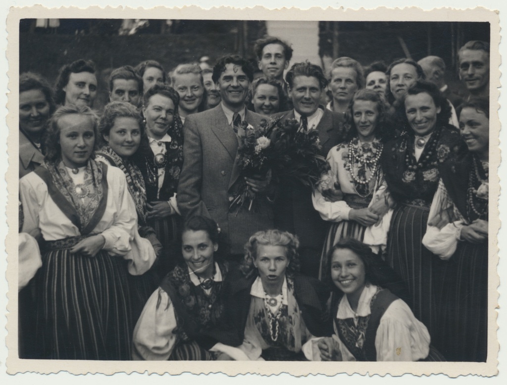 foto, Viljandi, segakoor Koit, s.h dirigent P. Krigul, u 1960