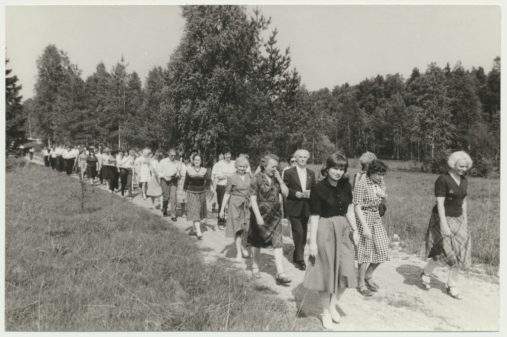 foto, Viljandimaa, Läti naiskoor Sakta, meeskoor Sakala, Hüpassaare, u 1980