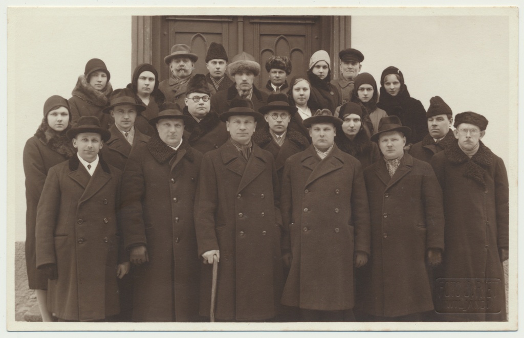 foto, Viljandi linnavalitsus, töötajad, 1931, foto J. Riet