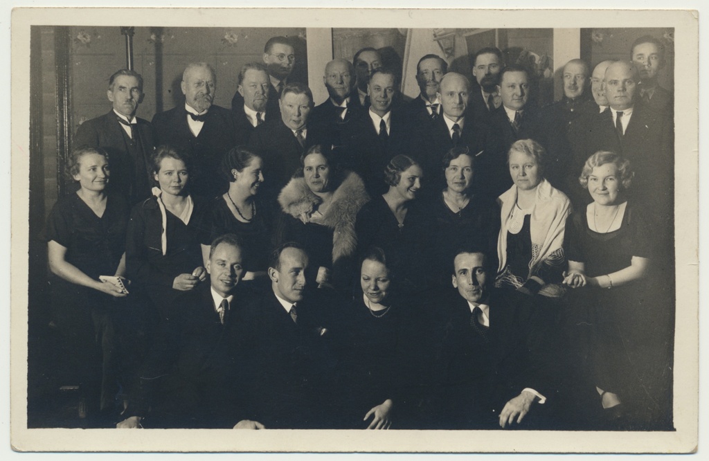 foto, Viljandi seltskonna tegelased, 1935