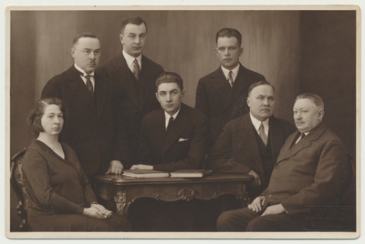 foto, grupp, sh perekond Rängel, J. Riet, u 1930, foto J. Riet  duplicate photo
