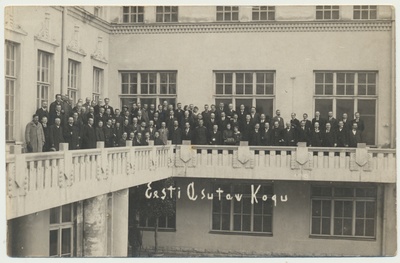 foto, Eesti Asutav Kogu, Tallinn, Estonia rõdul, 1919  duplicate photo