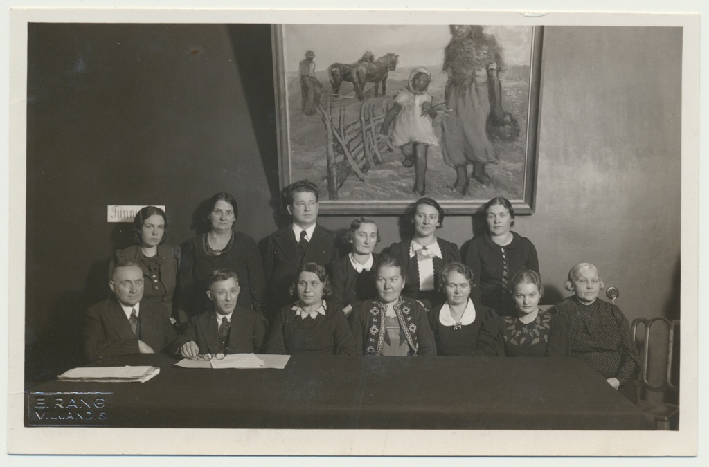 foto, Viljandi Lasteabi komitee koosolek, 1937, foto E. Rang