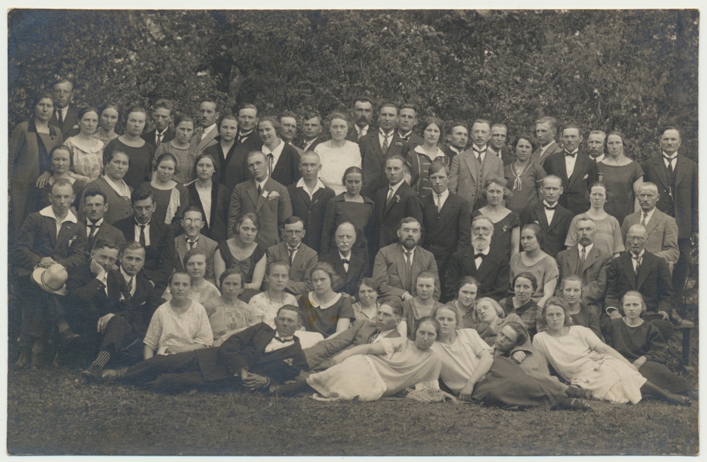 foto, Viljandimaa, Paistu, grupp, kirikupüha?, u 1930