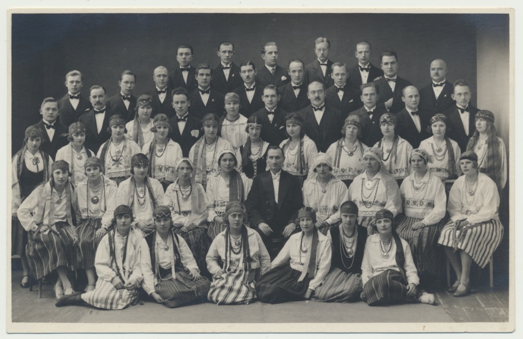 foto, Viljandi segakoor Koit, dirigent J. Saar, u 1930