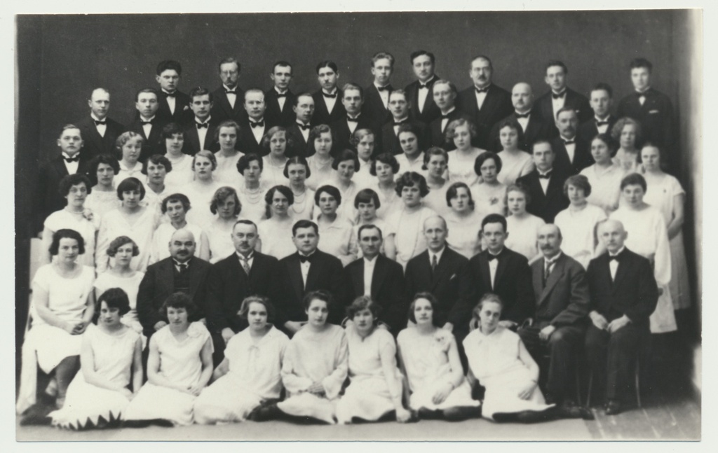 foto, Viljandi segakoor Koit, dirigent J. Saar, u 1930