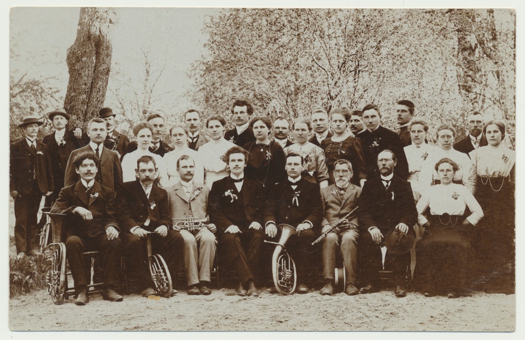 foto, Viljandimaa, Paistu Laulu- ja Mängukoor, dirigent M. Kahu, 1913