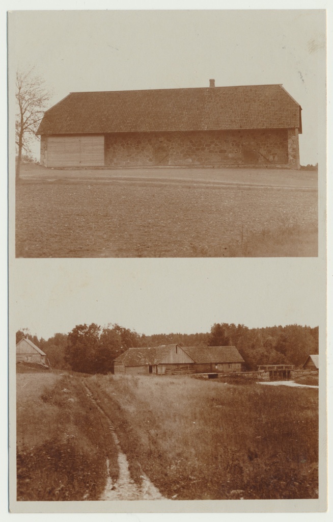foto, Uue-Võidu, ülal magasiait seltsimajana, all Taari talu u 1935