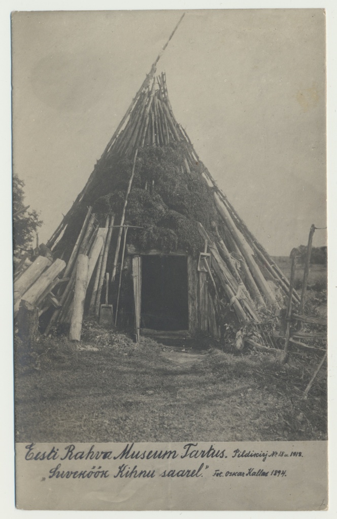 foto, Kihnu saar, suveköök, 1894, foto O. Kallas