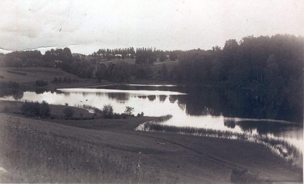 Photo postcard.View Rõuge Ratasjärv.