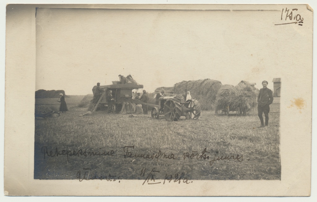 foto, Viljandimaa, rehepeks Tänassilma kõrtsi juures, 1921