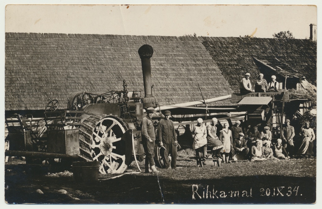 foto, Viljandimaa, Puiatu vald, Rihkama talu, rehepeks, 1934, foto H. Metsamärt