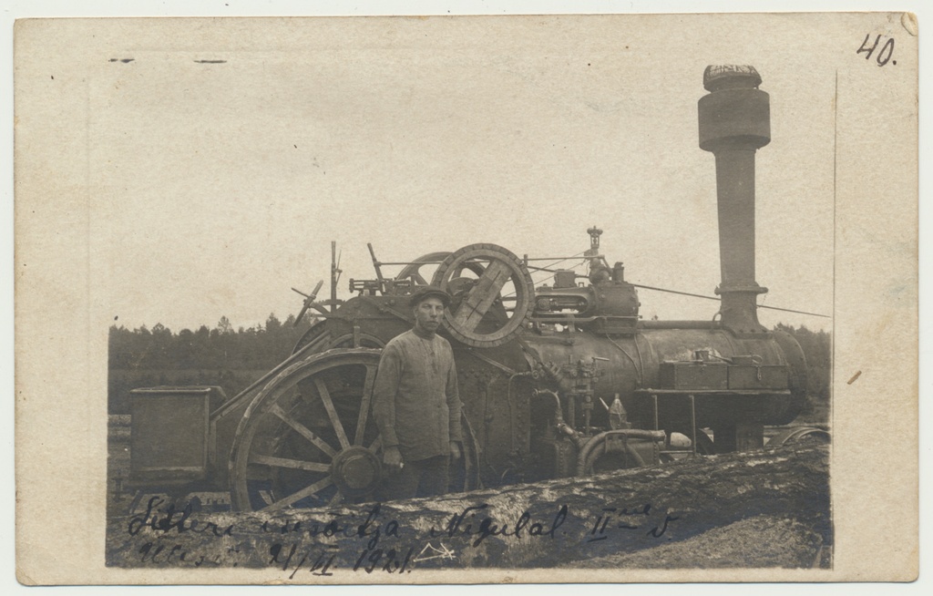 foto, Viljandimaa, Uusna vald, Nigula talu, saekaater, 1921