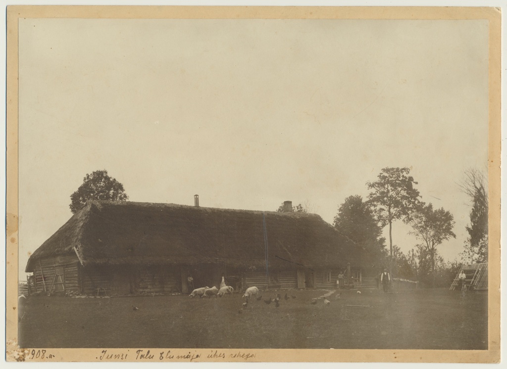 foto, Viljandimaa, Suure-Kõpu vald, Junsi talu, elamu, 1908, foto J. Isutamm