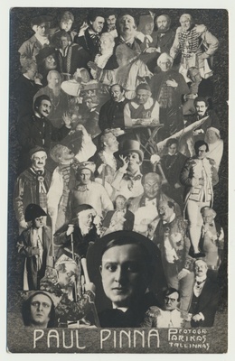 fotopostkaart, Paul Pinna, fotomontaaž, u 1930  duplicate photo