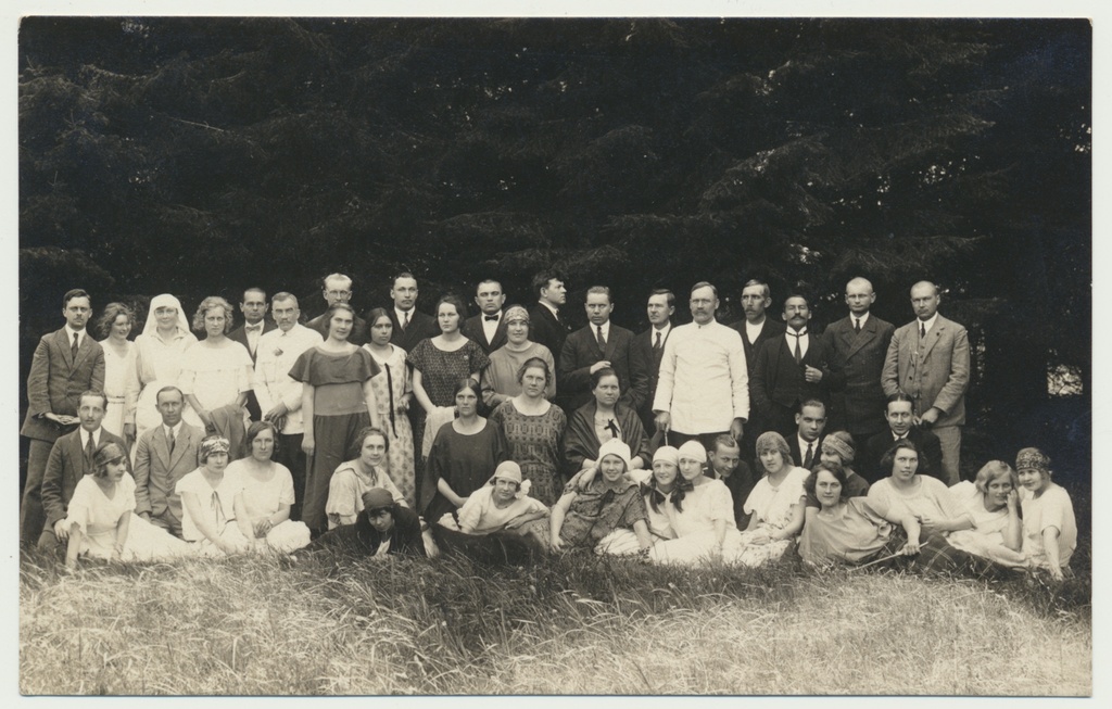 foto, grupp, Toomas Tondu sanatooriumi kaaslased?, u 1925