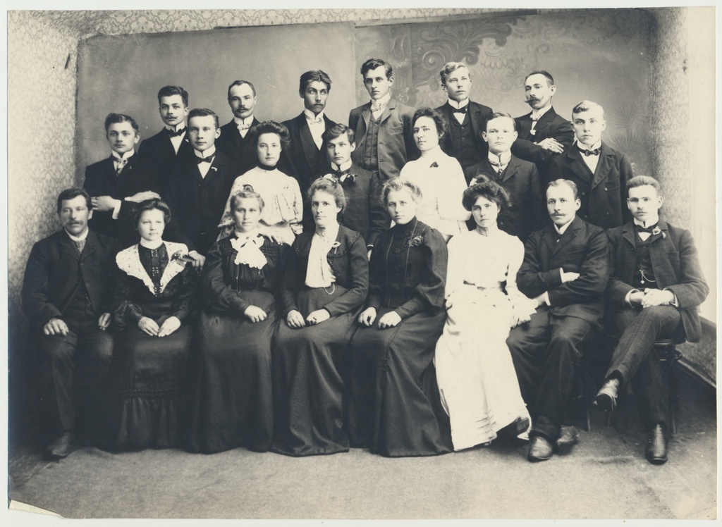 foto, Viljandi karskusseltsi Vabadus näitetrupp, u 1905