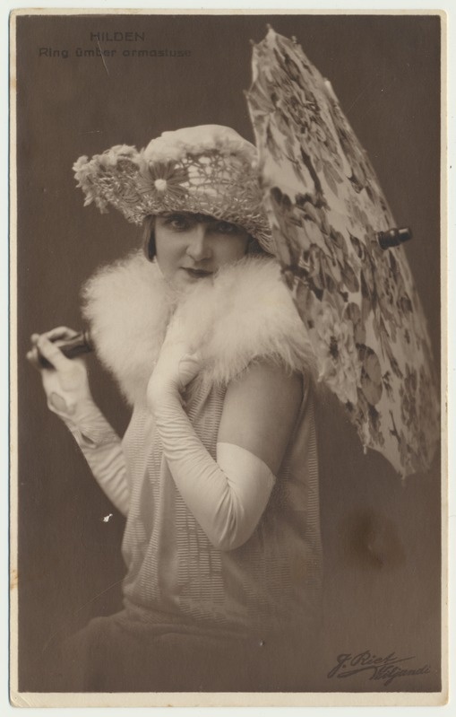 foto, Ugala teatri operetiprimadonna Frieda Hilden-Pink (Zion) u 1927