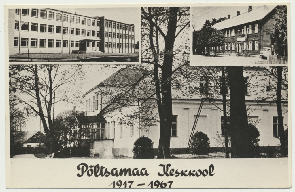 foto, Jõgevamaa, Põltsamaa keskkool, 1917-1967