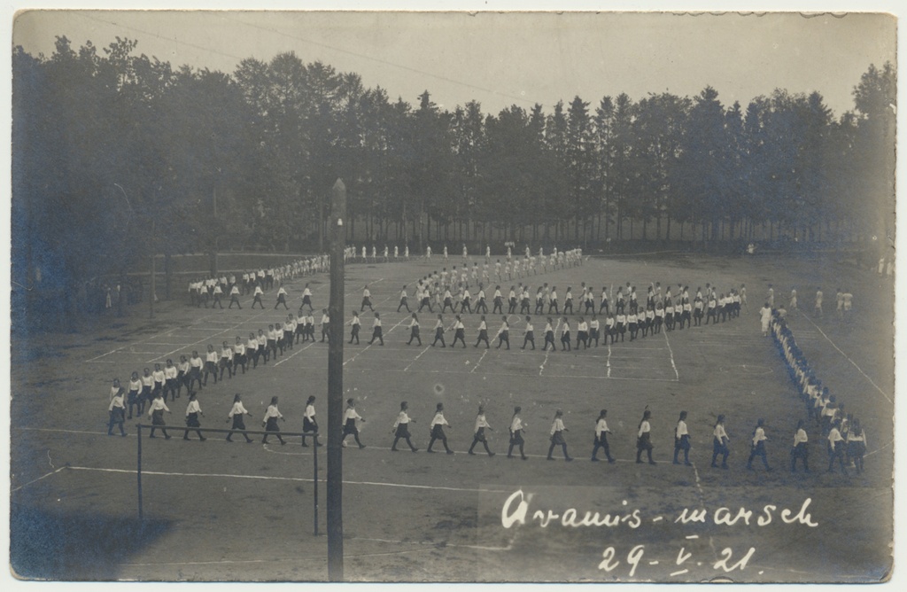 foto, Viljandi, Maagümnaasiumi park, spordipidu, 1921