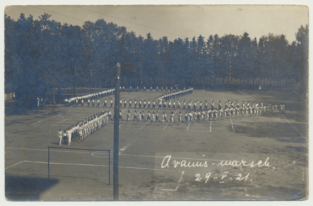 foto, Viljandi, Maagümnaasiumi park, spordipidu, 1921