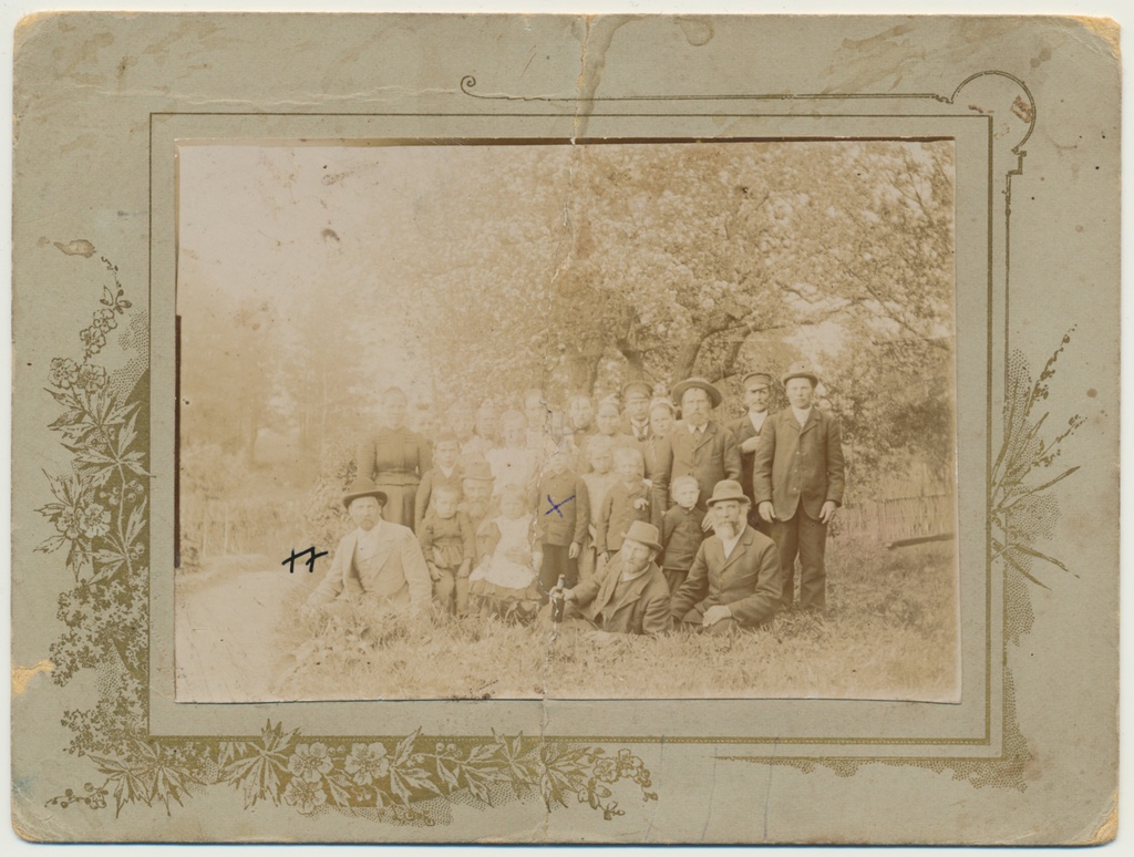 foto, Kurrikute suguvõsa, sh Johannes Semper, u 1900