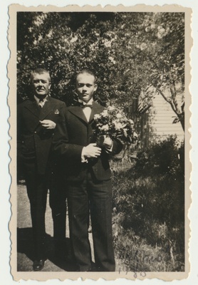 foto, advokaat Gustav Talts ja Heldur Ester, 1938  duplicate photo