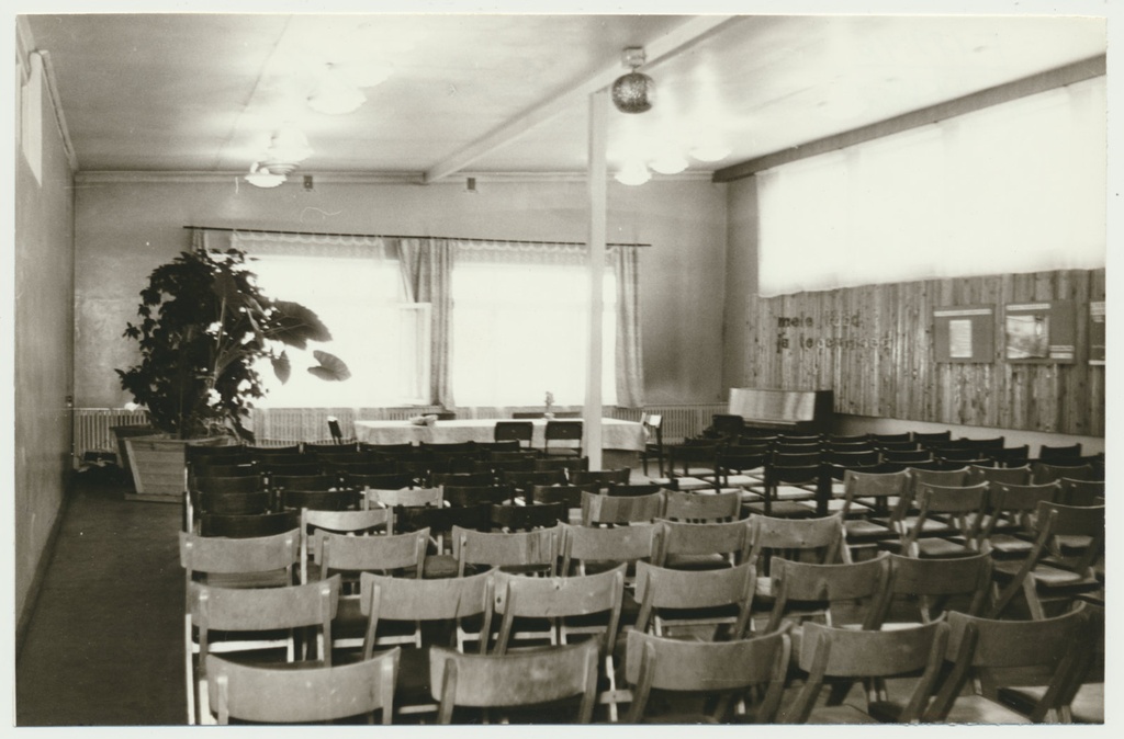 foto Talleks'i Mõisaküla tsehh'i klubiruum (saal) 1976 foto L.Vellema