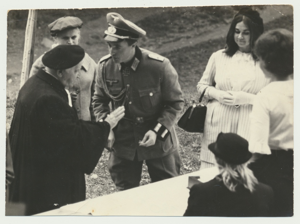 foto, Viljandi, mängufilmi "Mineviku kaja" võtted, 1970 (Armenfilm, rež Grigori Melik-Avakjan "Отзвуки прошлого")