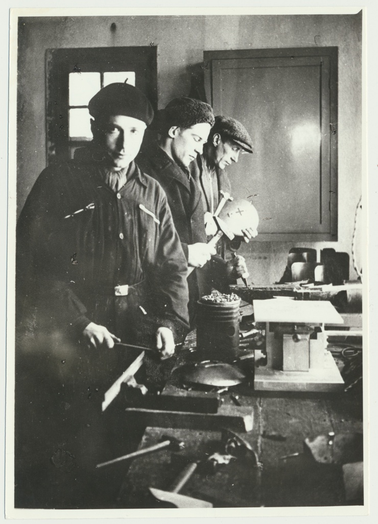 fotokoopia, Viljandi, Hariduse tn 12a, Ungern-Sternberg'i töökoda, 3 töölist, u 1938