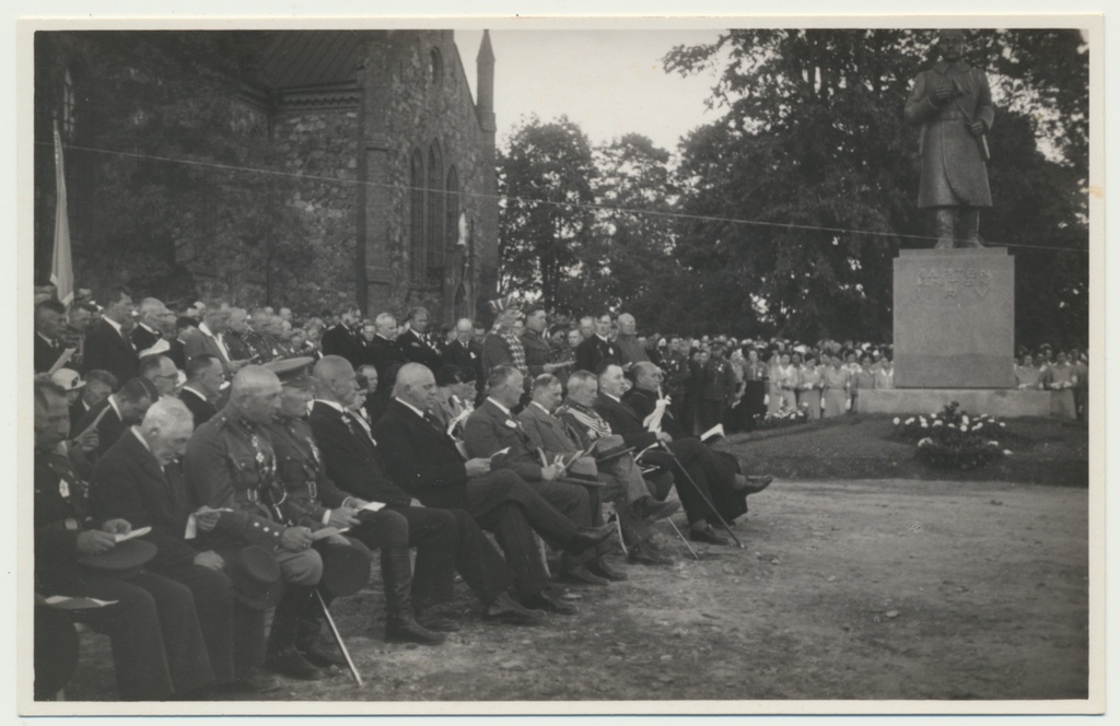 foto, kapten Anton Irv'e mälestussammas, avamine, 06.08.1933
